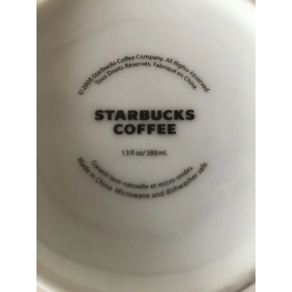 Starbucks Coffee Mug‎ Cup Rainbow Vertical Micro Stripe Tea Modern Pride 2008